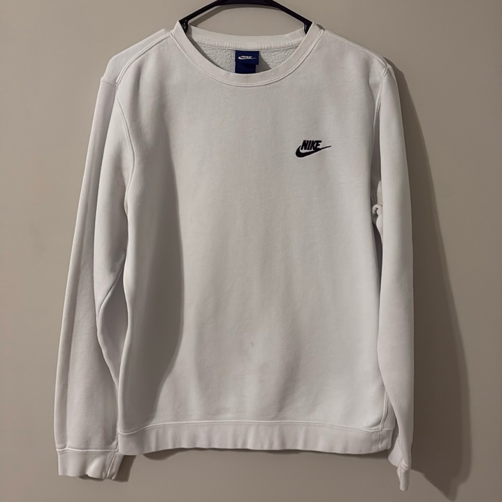 Mens White Nike Sweater, Size small